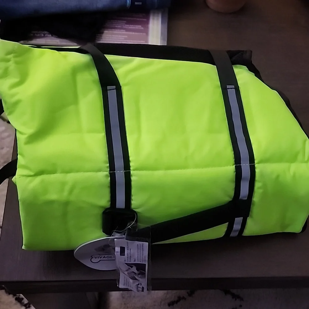 Vivaglory Ripstop Dog Life Vest, Reflective & Adjustable Life Jacket for Dogs